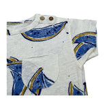 Play Up T-Shirt Girocollo Tinta Unita con Stampe per Neonato PA011AQ11056 PANNA PLAY UP 