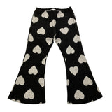 MAGIL pantalone tinta unita modello zampa fantasia cuori Nero per Bambina GN25165 NERO MAGIL 