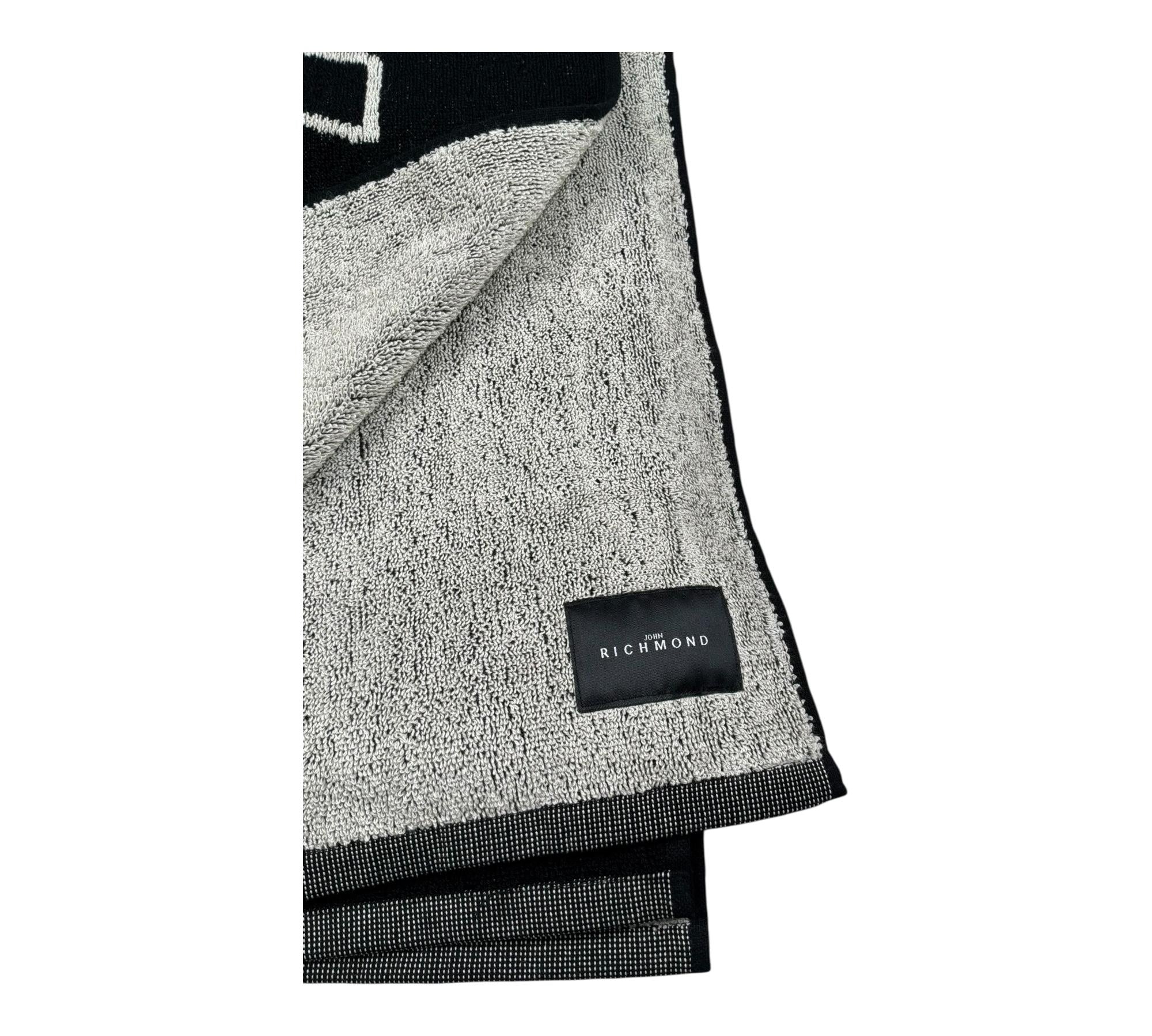 John Richmond Telo Mare Tinta Unita con Logo per Bambina RGP26031TM NERO JOHN RICHMOND 