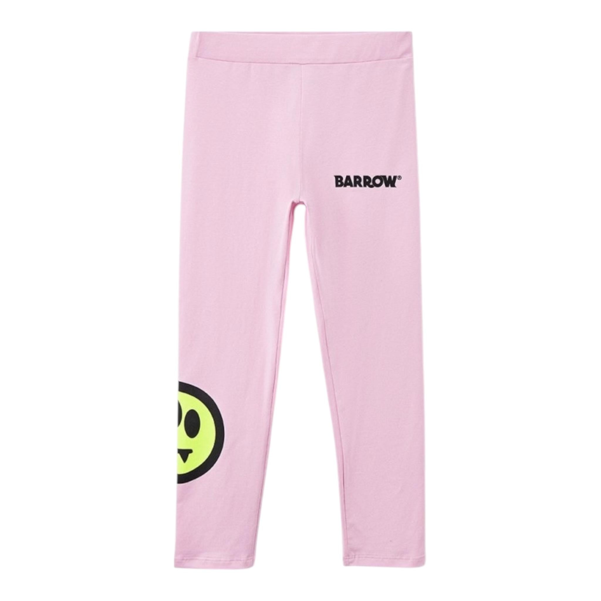 Barrow Kids Leggins Tinta Unita con Logo per Bambina 033040 ROSA BARROW KIDS 