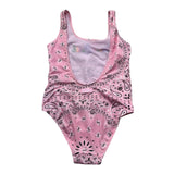 Saint Barth Costume Intero Tinta Unita con Stampa per Bambina 00901L ROSA SAINT BARTH 
