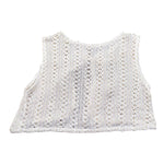 Babyvip Gilet Tinta Unita Traforato per Neonata T1564 PANNA BABYVIP 