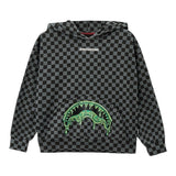 Sprayground Felpa con Cappuccio Fantasia Quadri per Bambino SPY1040 GRIGIO SPRAYGROUND 