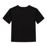 Calvin Klein T-Shirt Girocollo Tinta Unita con Logo per Bambino IB0IB02353 NERO CALVIN KLEIN 