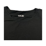 Liu Jo T-Shirt Girocollo Tinta Unita con Logo per Bambina GA4224 NERO LIU JO 
