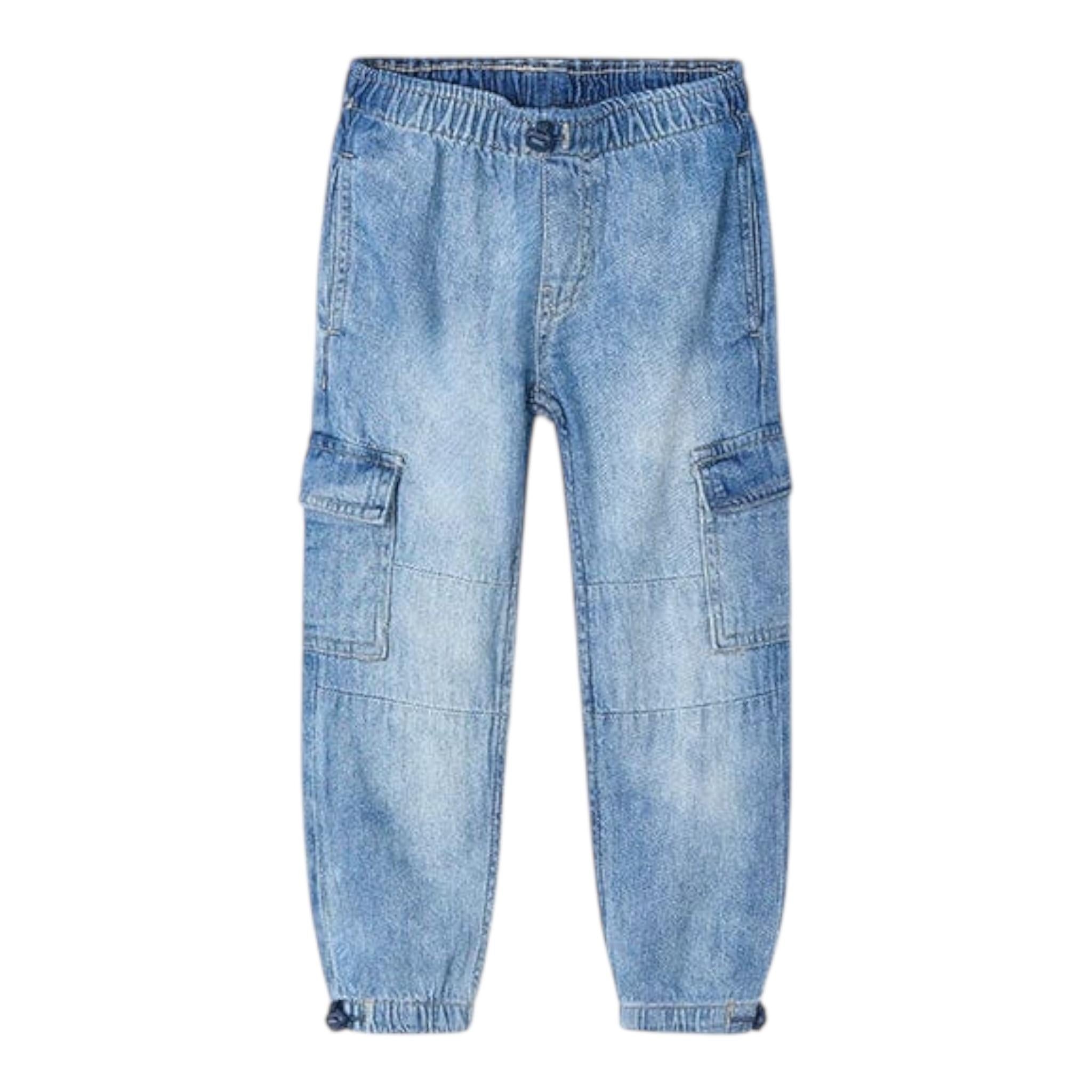 Mayoral Jeans Tinta Unita con Elastico In Vita per Bambino 3573 AZZURRO MAYORAL 