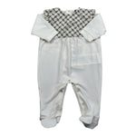 Elisabetta Franchi Tutina Manica Lunga Tinta Unita con Stampe per Neonata ENTU51 BIANCO ELISABETTA FRANCHI 