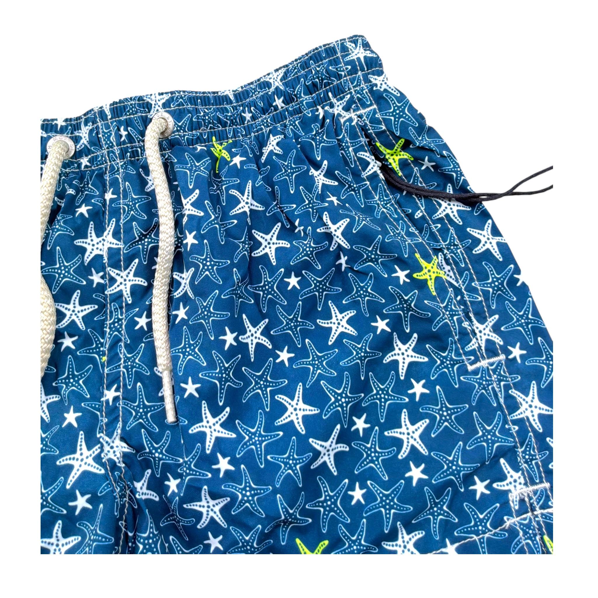 Saint Barth Cstume Modello Boxer Tinta Unita con Stampa per Bambino JEA0022JESNMA BLU SAINT BARTH 