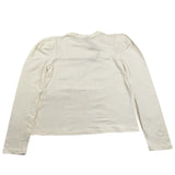 NAICE shirt girocollo tinta unita con stampa in contrasto Panna per Bambina 23653 PANNA NAICE 