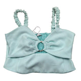 Lu Lu By Miss Grant Top tinta unita Verde Acqua per Bambina LL3471 VERDE ACQUA LU LU BY MISS GRANT 