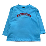 John Richmond Shirt Girocollo Tinta Unita con Stampa per Neonato RIP26130TS AZZURRO JOHN RICHMOND 