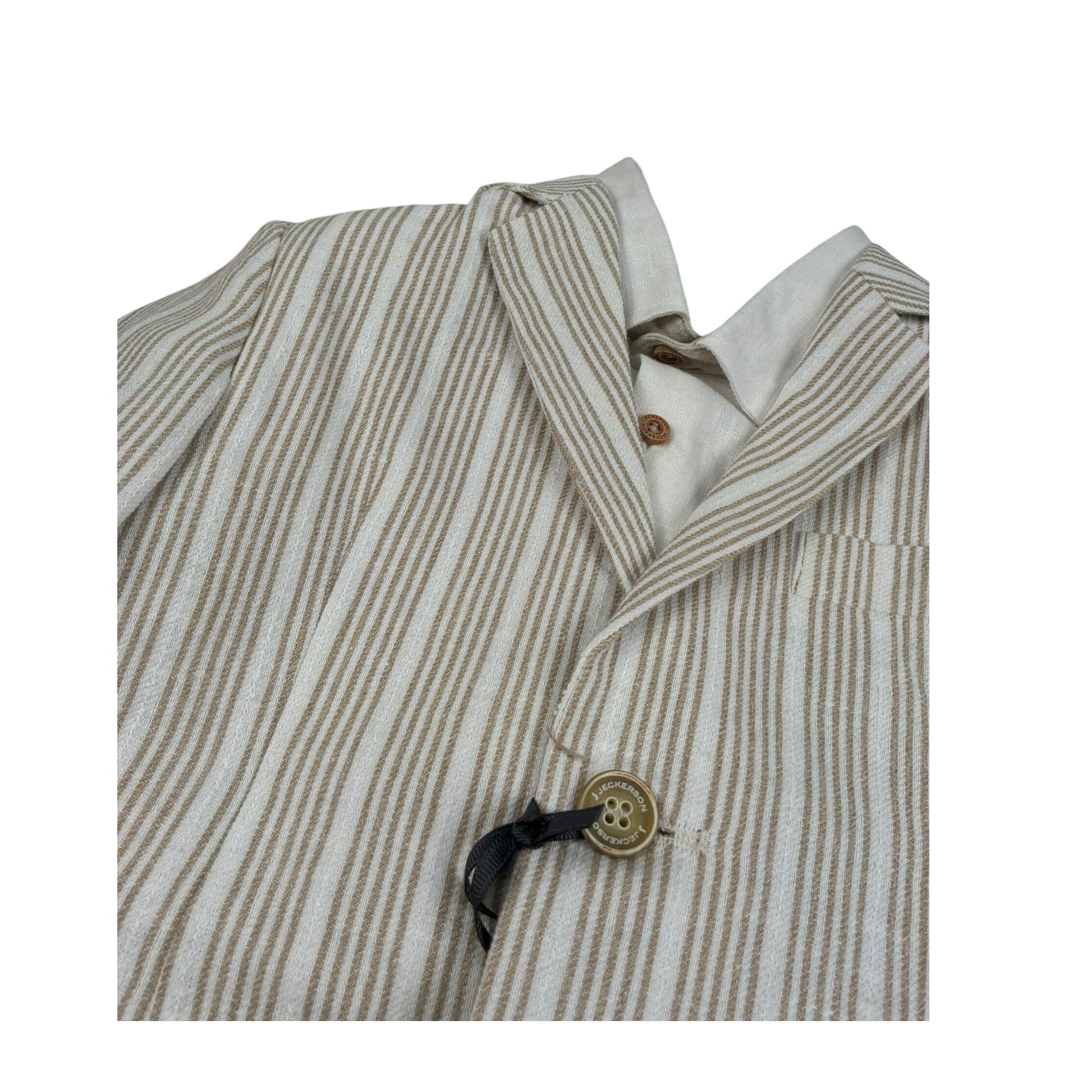 Jeckerson Completo 4 Pezzi Giacca-Camicia-Pantalone-Papillon per Bambino JB4061 BEIGE JECKERSON 
