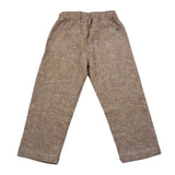 Please Pantalone Tinta Unita con Elastico In Vita per Neonato PE54301B73 MARRONE PLEASE 