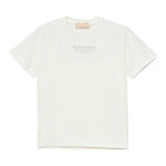 Elisabetta Franchi T-Shirt Girocollo Tinta Unita con Logo per Bambina EFTS235 PANNA ELISABETTA FRANCHI 