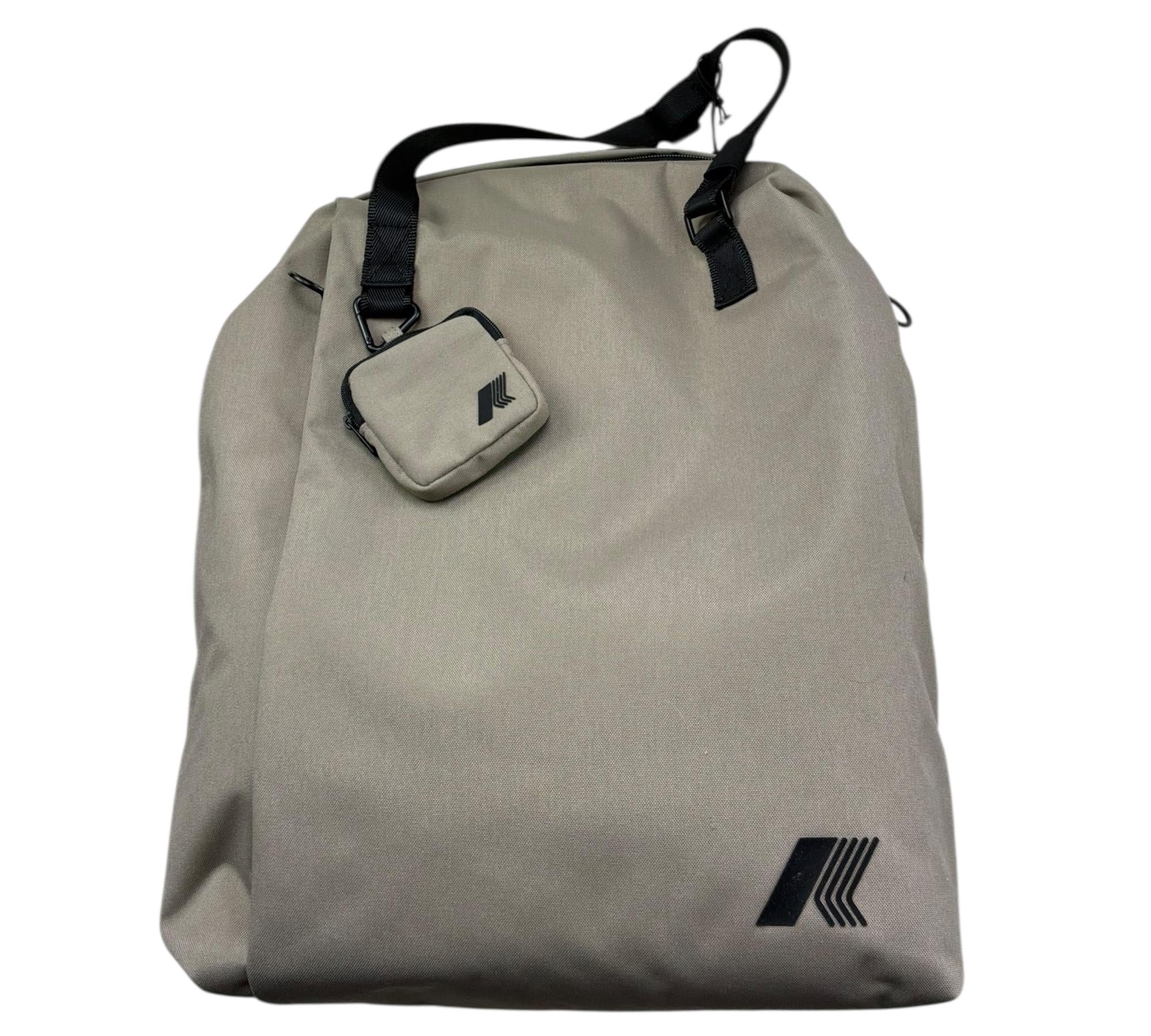 K-Way Borsa Tinta Unita con Logo per Bambino K4136NW VERDE K-WAY 