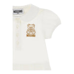 Moschino Abito Tinta Unita Mezza Manica per Neonata MDV0CE PANNA MOSCHINO 