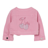 Liu Jo Giubbino In Denim Tinta Unita con Brillantini per Neonata HA5069X ROSA LIU JO 