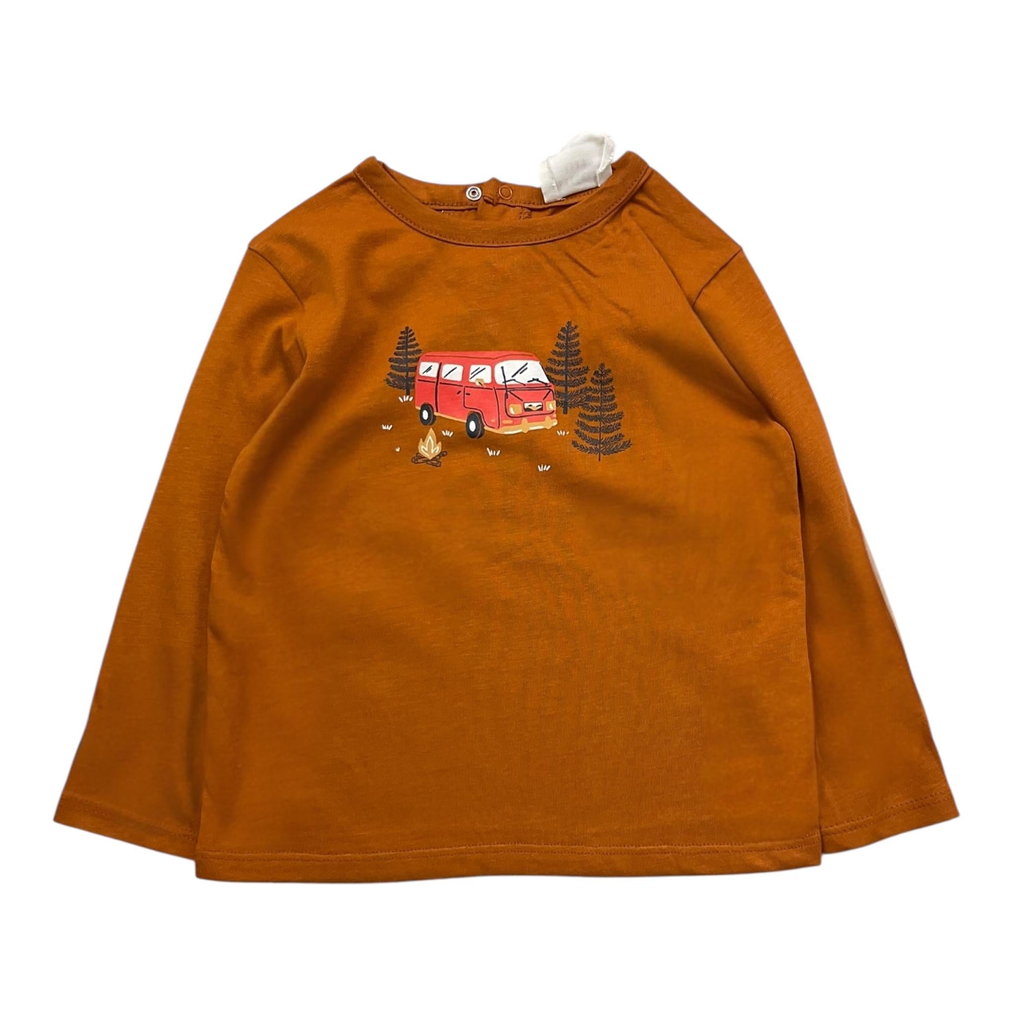 CARRE'MENT BEAU shirt girocollo tinta unita con stampa Arancione per Neonato Y30285 ARANCIONE CARRE'MENT BEAU 