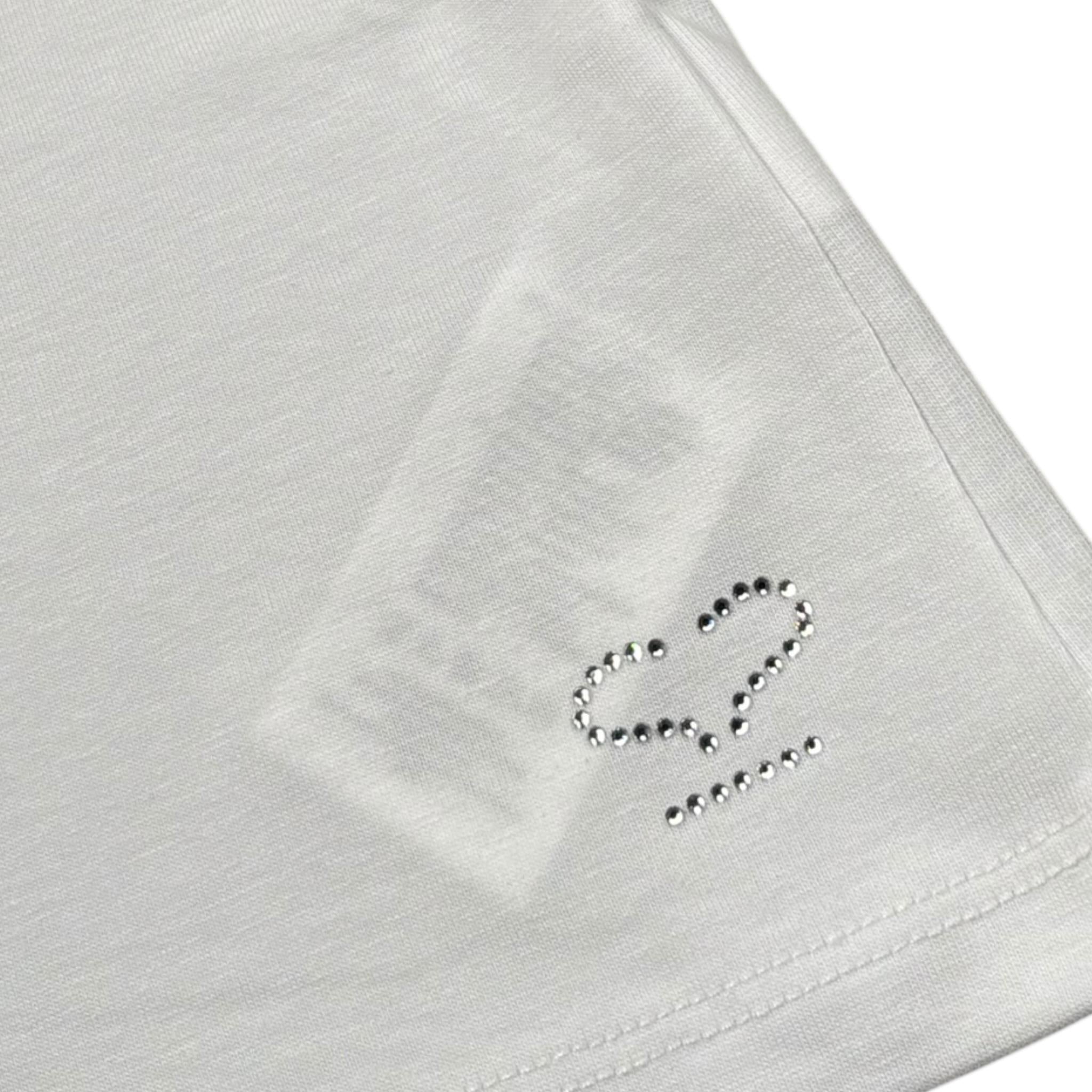 Sarabanda Top Tinta Unita con Balze per Neonata 0B310 BIANCO SARABANDA 