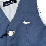 Harmont & Blaine Gilet Tinta Unita con Logo per Neonato JLK002N BLU HARMONT & BLAINE 