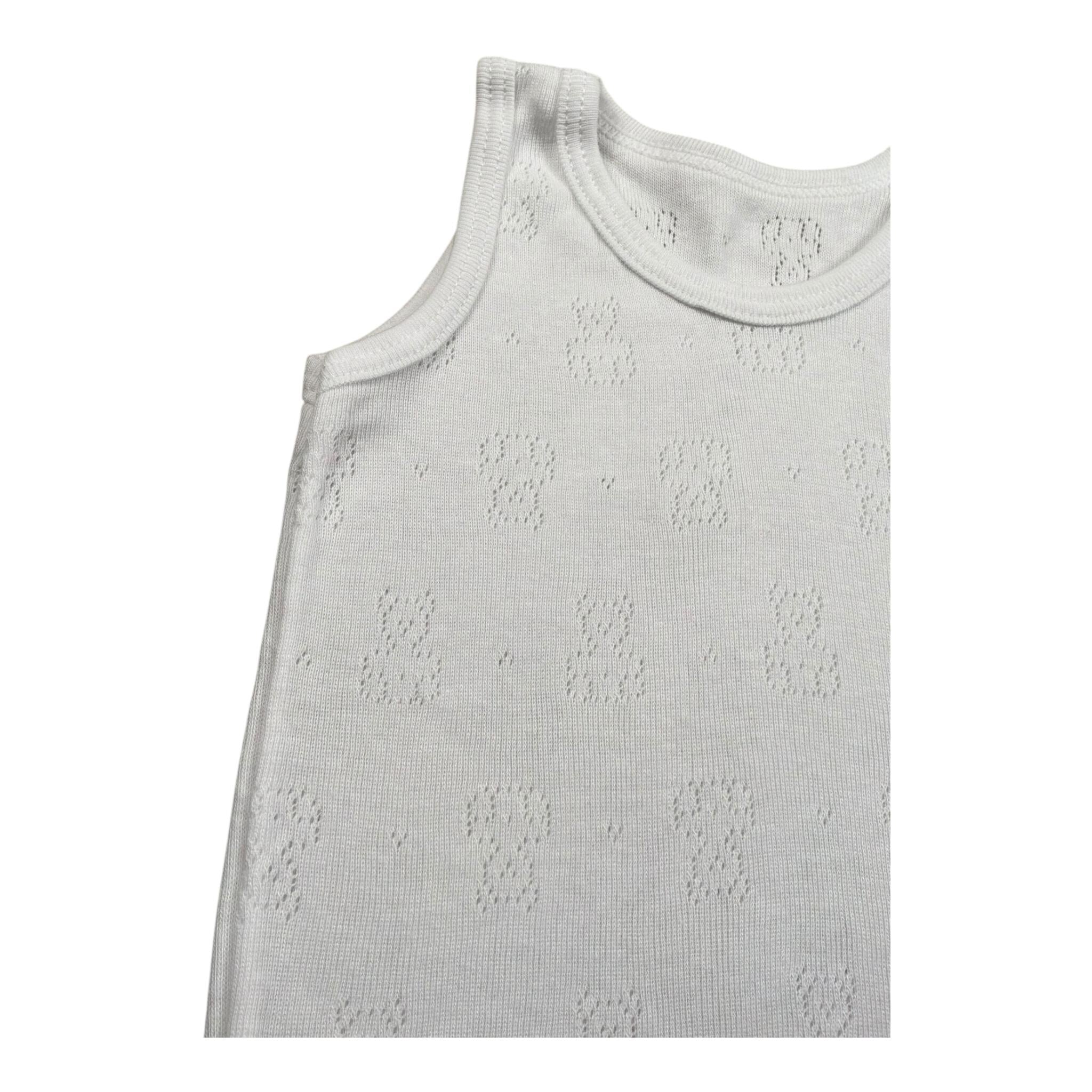 Calamaro Body Mezza Manica Tinta Unita con Trafori per Neonato BDM1 BIANCO CALAMARO 