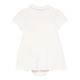 Moschino Abito Tinta Unita Mezza Manica per Neonata MDV0CE PANNA MOSCHINO 