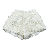 Dou Dou Short Tinta Unita con Applicazioni per Bambina DW6A99X PANNA DOU DOU 