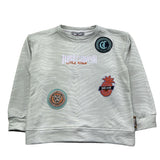 Just Cavalli Felpa Chiusa Girocollo Tinta Unita con Stampe per Bambino JGP26204FE VERDE JUST CAVALLI 