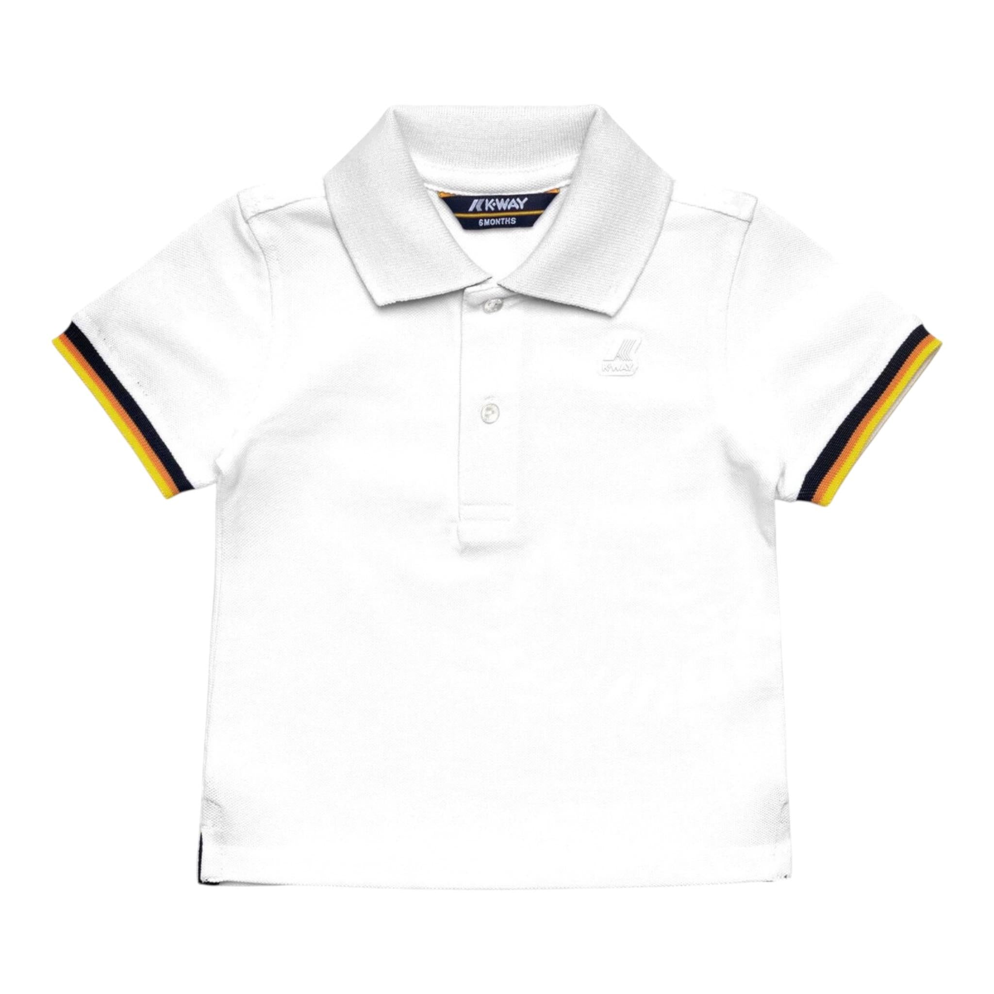 K-Way Polo Mezza Manica Tinta Unita per Neonato K71374WXXX BIANCO K-WAY 