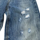 John Richmond Jeans Tinta Unita con Strappi per Bambino RBP26228JE BLU JOHN RICHMOND 