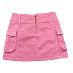 Lu Lu By Miss Grant Gonna Tinta Unita con Zip per Bambina LL3407 ROSA LU LU BY MISS GRANT 