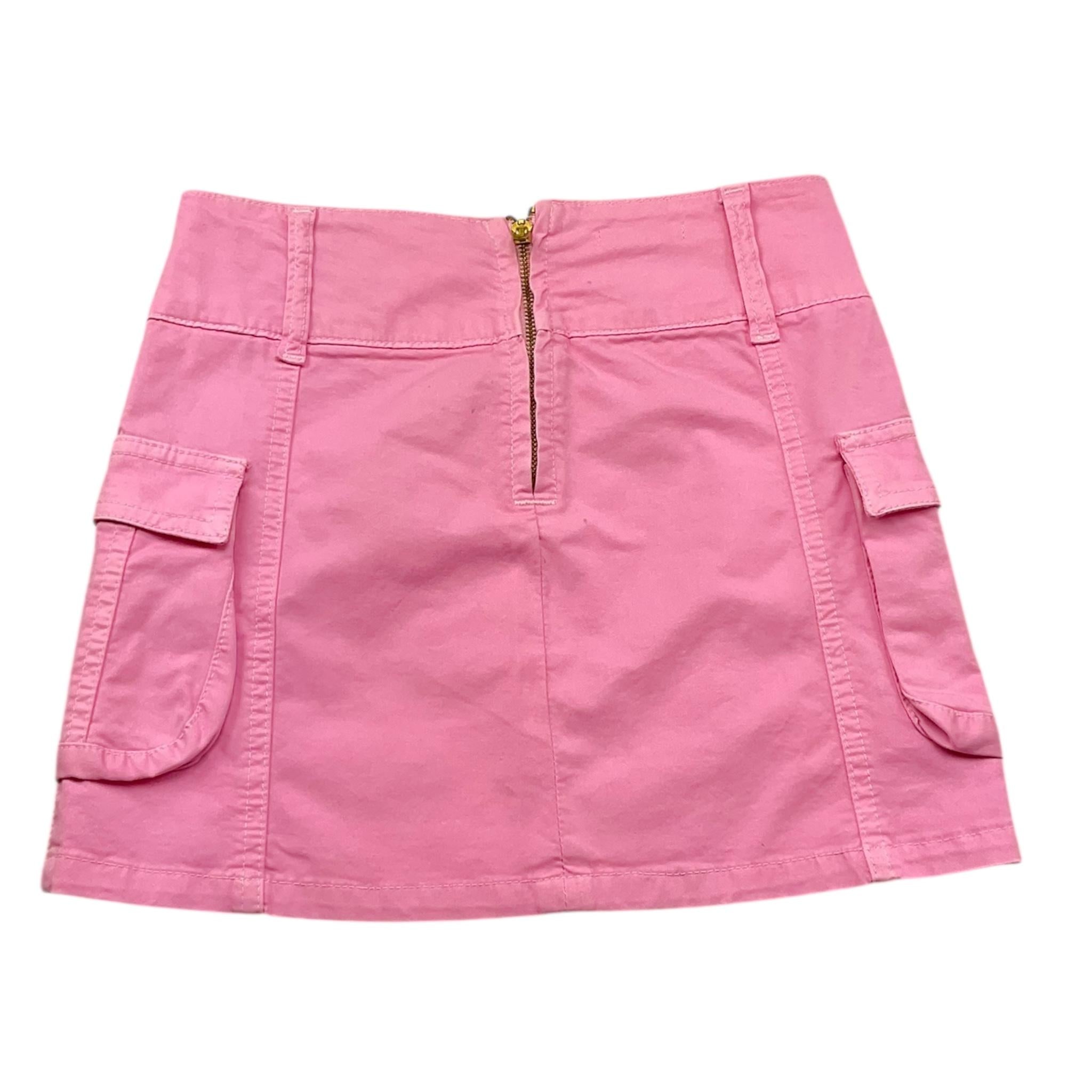 Lu Lu By Miss Grant Gonna Tinta Unita con Zip per Bambina LL3407 ROSA LU LU BY MISS GRANT 