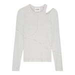 LES COYOTES DE PARIS shirt tinta unita con scollo alla spalla Bianco per Bambina 12220129 BIANCO LES COYOTES DE PARIS 