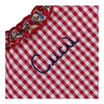 Saint Barth Completo 2 Pezzi Camicia-Coulotte Bicolore per Neonata ABB00022 ROSSO SAINT BARTH 