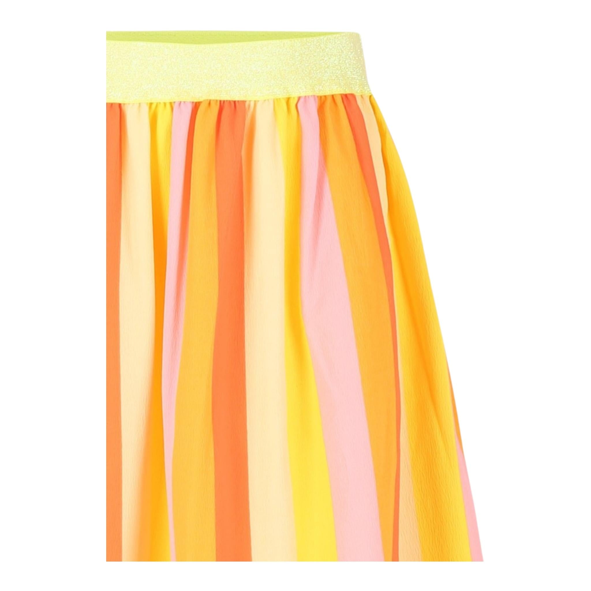 Billieblush Gonna Multicolor con Fantasia A Righe per Neonata U20864 ARANCIONE BillIEBLUSH 