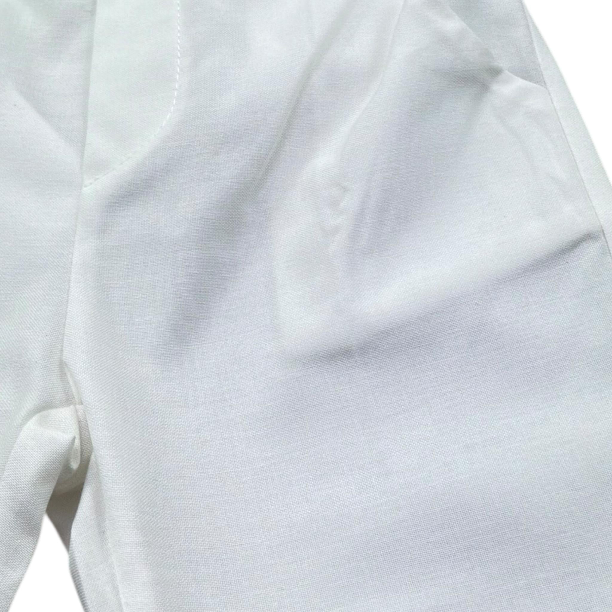 Le Bebe' Pantalone Tinta Unita con Elastico In Vita per Neonato LBB5390 BIANCO LE BEBE' 