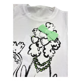 Liu Jo T-Shirt Girocollo Tinta Unita con Stampe per Neonata KA5082 BIANCO LIU JO 