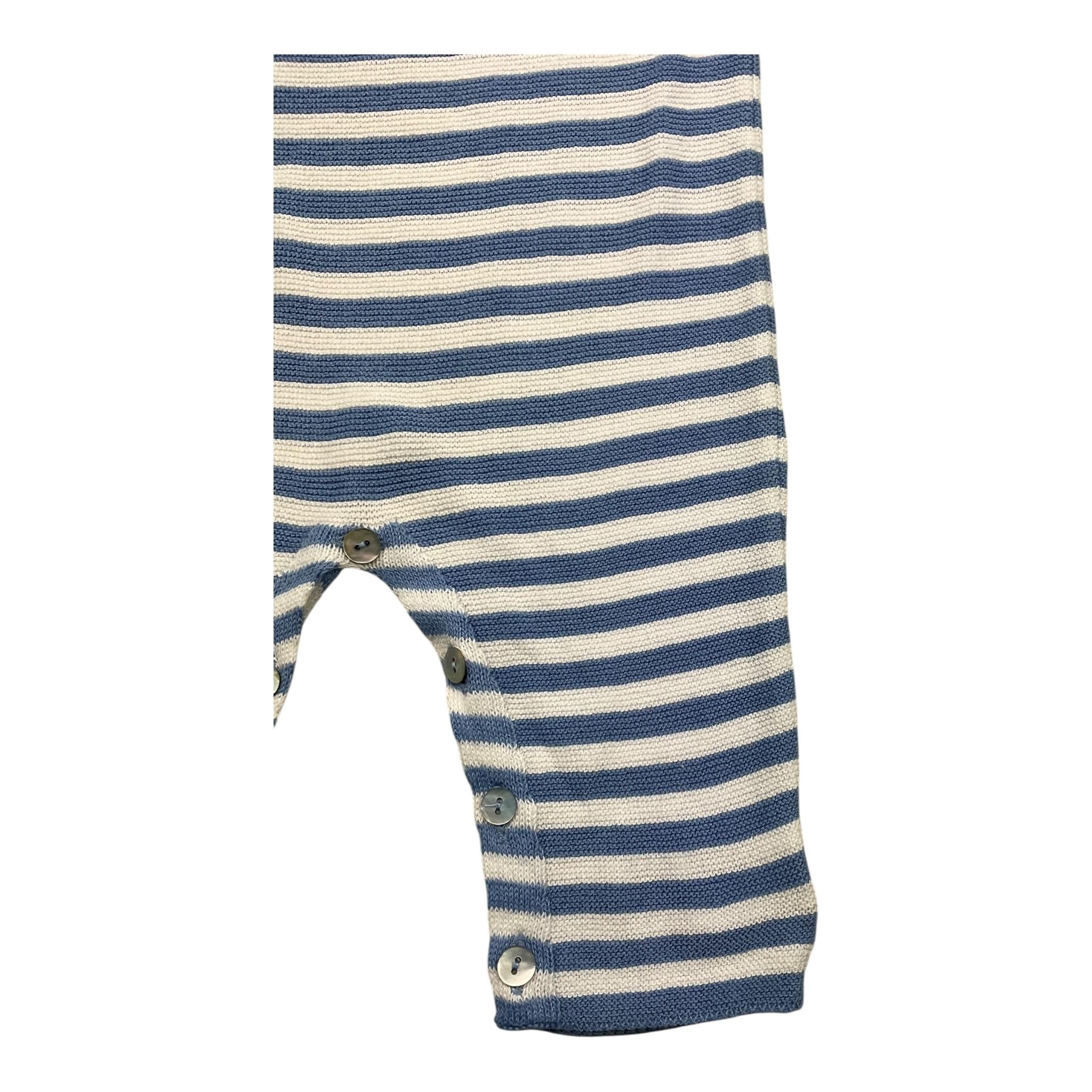 MAGNIFICIO DI VERONA tutina manica lunga fantasia a righe Bianco/azzurro per Neonato 045116 BIANCO/AZZURRO MAGNIFICIO DI VERONA 