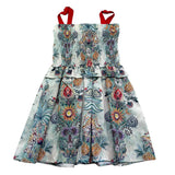 Just Cavalli Abito Stampa Fantasia con Bretelle In Contrasto per Bambina JGP26120VE MULTICOLOR JUST CAVALLI 