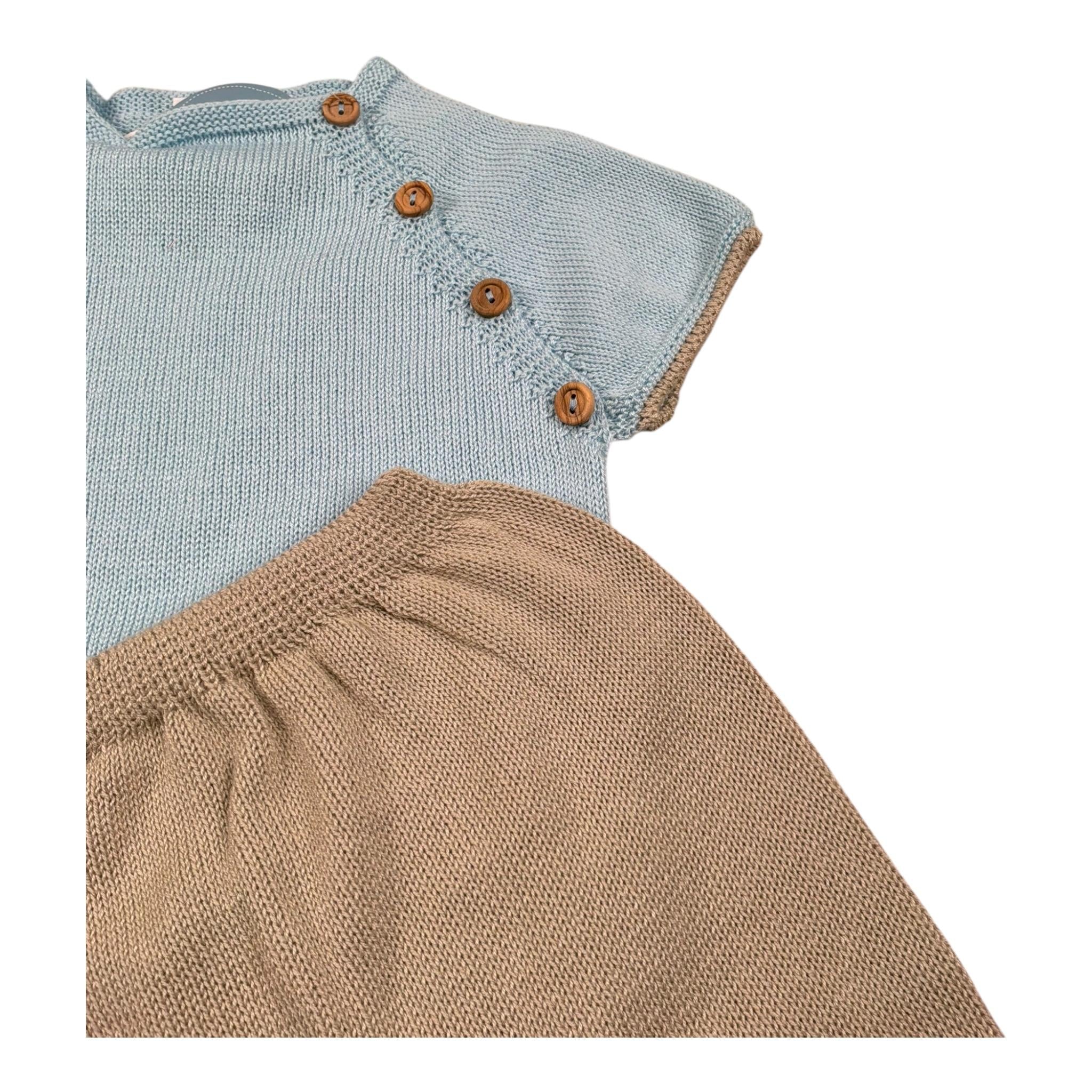 Juliana Completo 2 Pezzi T-Shirt-Culotte per Neonato 25068 AZZURRO JULIANA 
