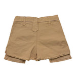 U+È Short Modello Gonna Tinta Unita per Bambina UE1760 SABBIA U+è 