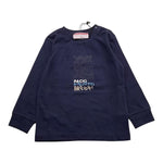 CESARE PACIOTTI shirt girocollo tinta unita con stampa in contrasto Blu per Neonato TSP5370B BLU CESARE PACIOTTI 