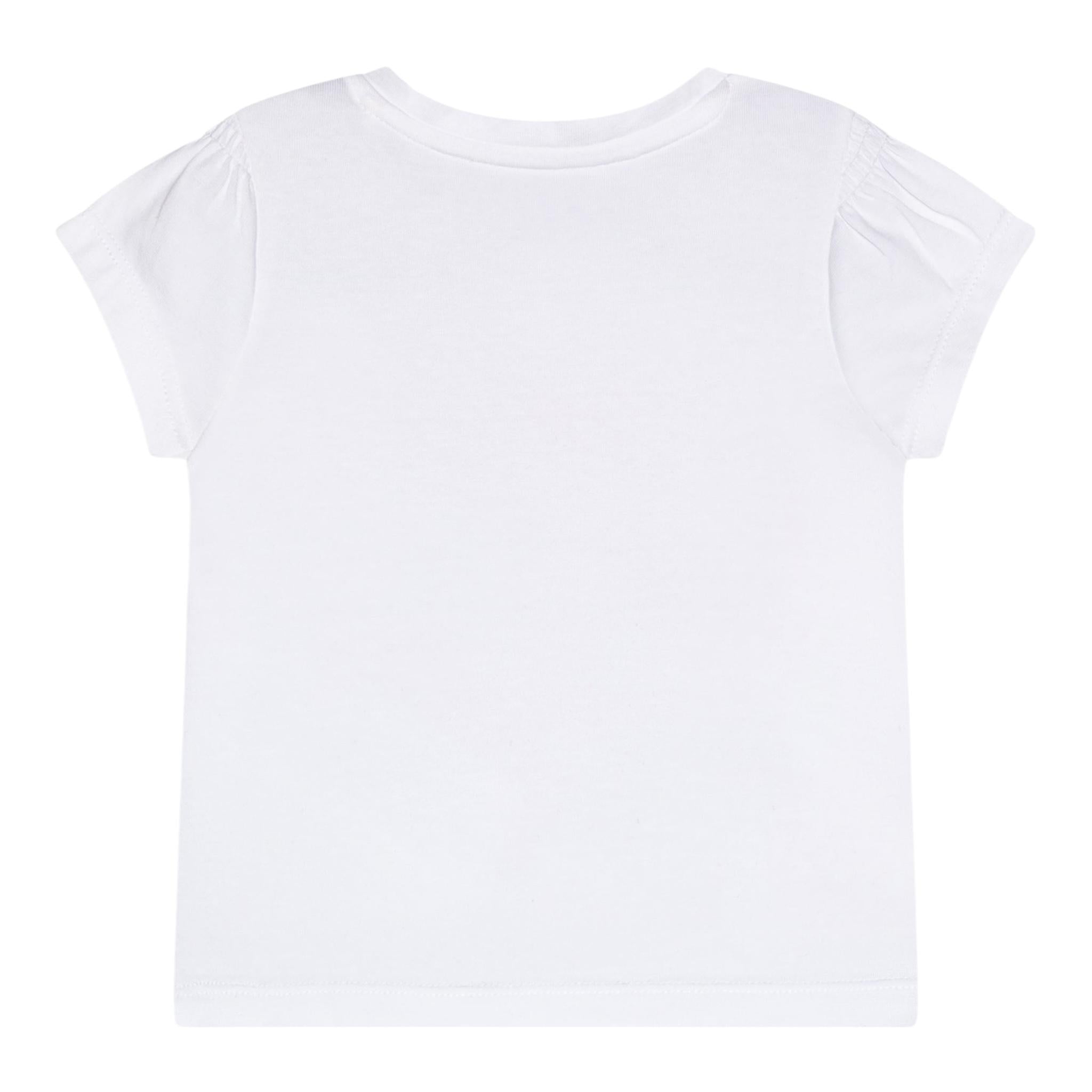 Guess T-Shirt Tinta Unita con Stampa per Neonata K5RI14K6YW4XX BIANCO GUESS 
