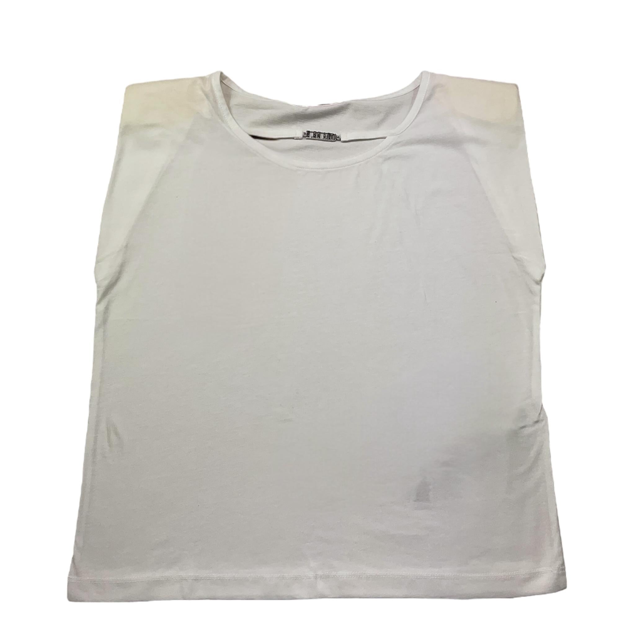 Liu Jo T-Shirt Girocollo Tinta Unita con Logo per Bambina GA4224 BIANCO LIU JO 