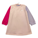 GCDS abito tricolore modello felpa con stampa Rosa per Bambina GDV00E ROSA GCDS 