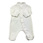 IL GUFO tutina manica lunga tinta unita con stampa Panna per Neonato A24TP342M0116 PANNA IL GUFO 