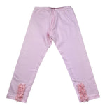 Monnalisa Leggins Tinta Unita con Applicazioni per Bambina 173414 ROSA MONNALISA 
