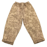 Caffe' D'Orzo Pantalone Tinta Unita con Ricami per Bambina ZW6A30 BEIGE CAFFE' D'ORZO 