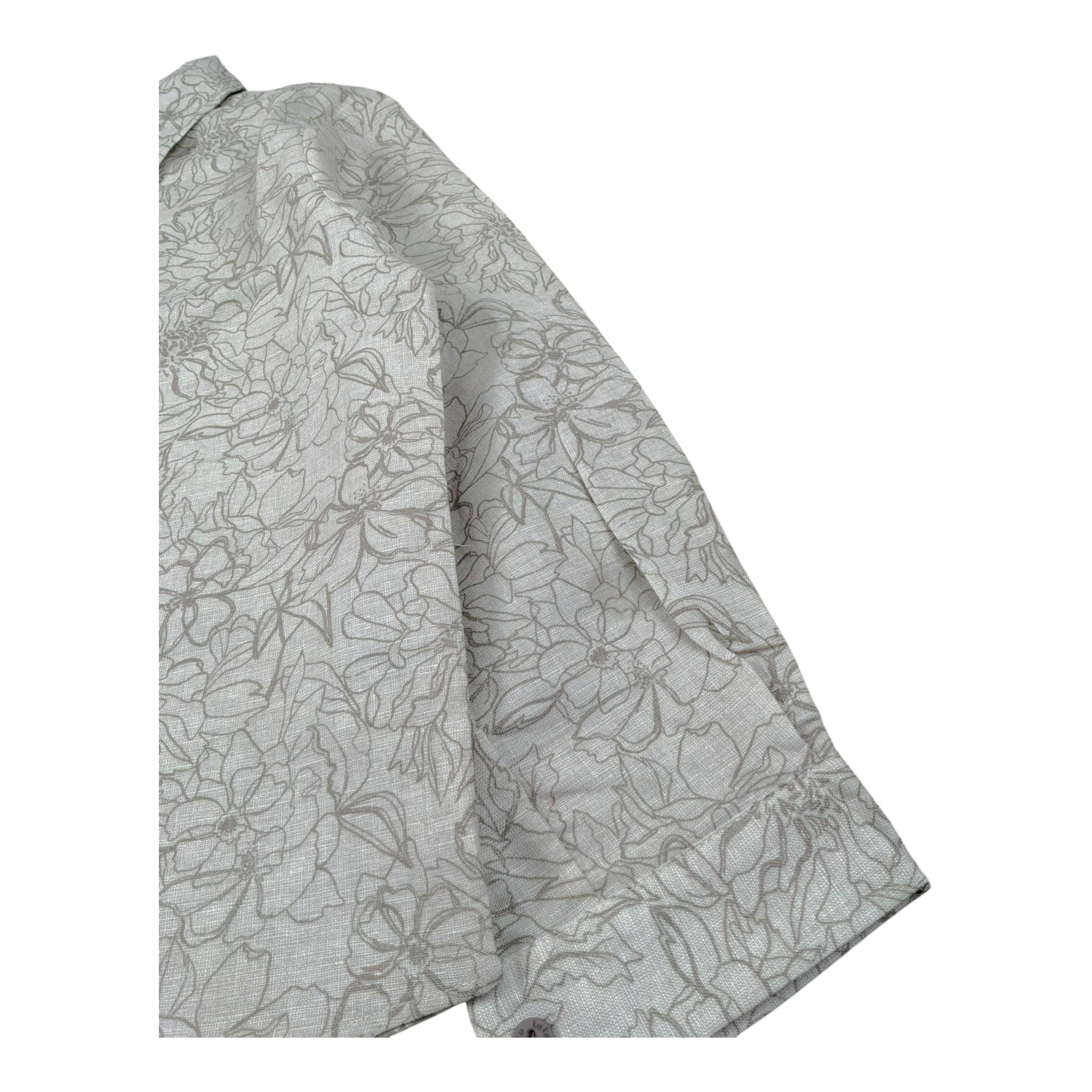 Lalalu' Camicia Manica Lunga Tinta Unita con Stampa per Bambino CML130PB BEIGE LALALU' 