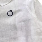 Trussardi Camicia Tinta Unita Manica Lunga con Logo per Bambino TBP24015CA BIANCO TRUSSARDI 